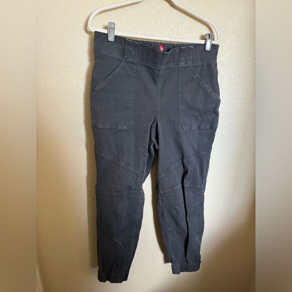 Spanx Stretch Twill Cargo Jogger Pants Size 1X in Grey Plus Size - Picture 2 of 7
